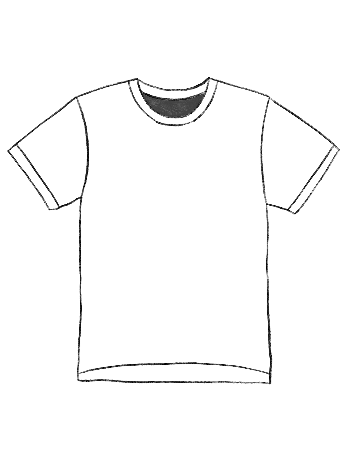 Blank t-shirt, White, front